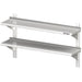 Stalgast - Doppel-Wandbord mit Konsolen, und Wandschienen, 1100x400x660 mm, höhenverstellbar, verschweißt - GastroDeals