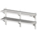 Stalgast - Doppel-Wandbord mit Konsolen und Wandschienen 1800x300x660 mm höhenverstellbar - GastroDeals