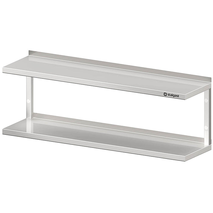 Stalgast - Doppel-Wandbord mit Winkelkonsolen, 1000x300x390 mm, verschweißt - GastroDeals