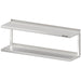 Stalgast - Doppel-Wandbord mit Winkelkonsolen, 800x300x390 mm, verschweißt - GastroDeals