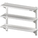 Stalgast - Dreifach-Wandbord mit Konsolen, und Wandschienen, 700x300x930 mm, höhenverstellbar, verschweißt - GastroDeals