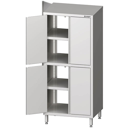 Stalgast - Durchreiche-Hochschrank mit Flügeltüren, 1200x600x1800 mm, mit zwei Schrankräumen, verschweißt - GastroDeals