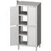 Stalgast - Durchreiche-Hochschrank mit Flügeltüren, 1200x600x1800 mm, mit zwei Schrankräumen, verschweißt - GastroDeals