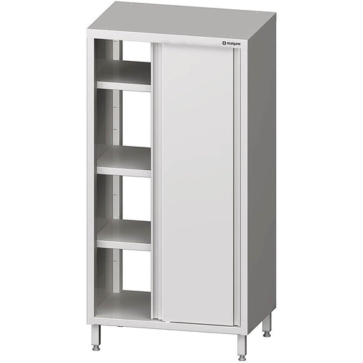 Stalgast - Durchreiche-Hochschrank mit Schiebetüren, 900x600x1800 mm, verschweißt - GastroDeals
