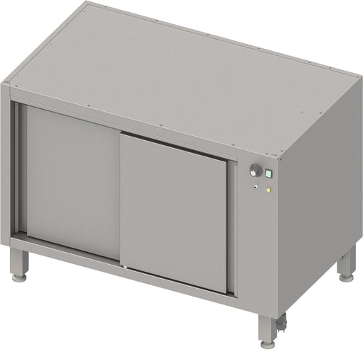 Stalgast - Durchreiche-Wärmeunterschrank Boxversion 2.0, für Beine/Sockelrahmen, mit Schiebetüren 1400x640x660 mm - GastroDeals