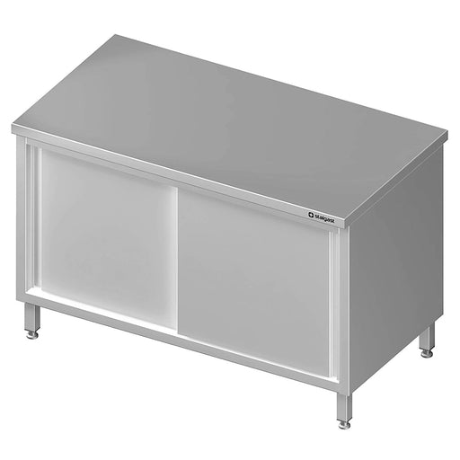 Stalgast - Durchreicheschrank mit Schiebetüren, 1200x600x850 mm, ohne Aufkantung, verschweißt - GastroDeals