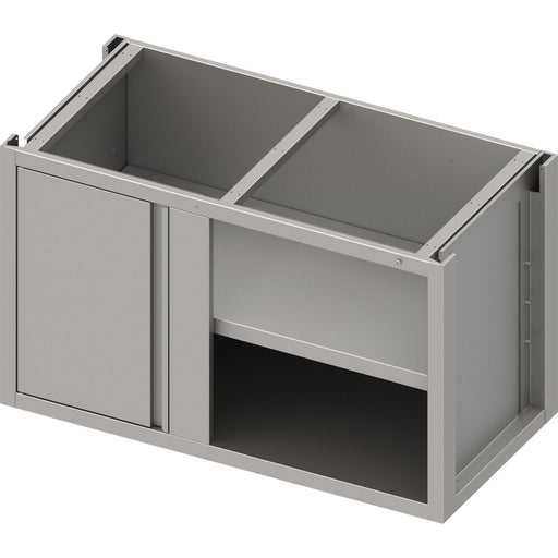 Stalgast - Eckunterschrank Boxversion 2.0 mit Flügeltür, Teil 1/2 für 540 mm Anbautiefe, Sockelbau, 1100x540x660 mm - GastroDeals
