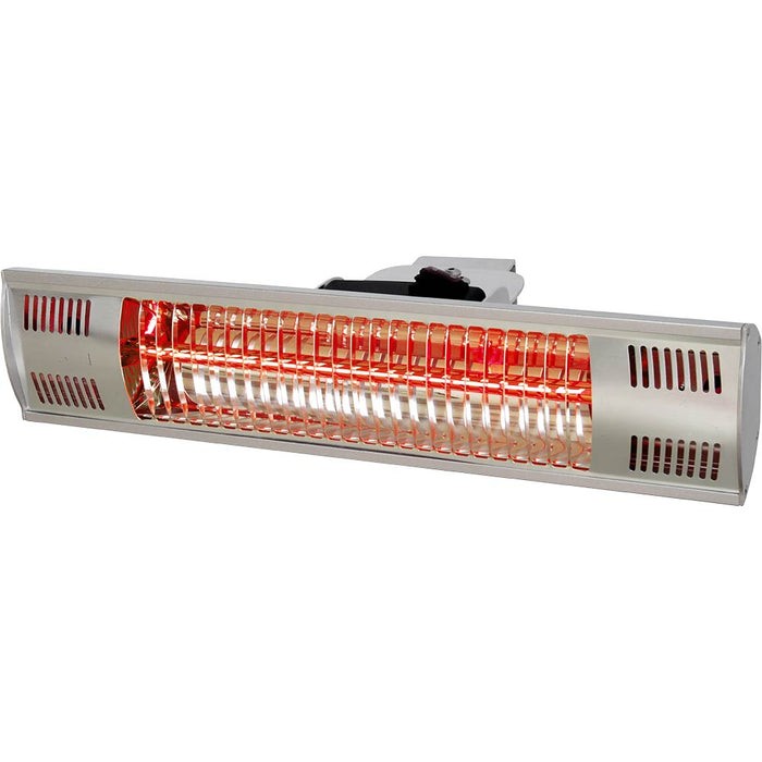 Stalgast - Elektrischer Heizstrahler, hängend, für Wand- oder Deckenmontage, Abmessung 455 x 90 x 100 mm (BxTxH) - GastroDeals