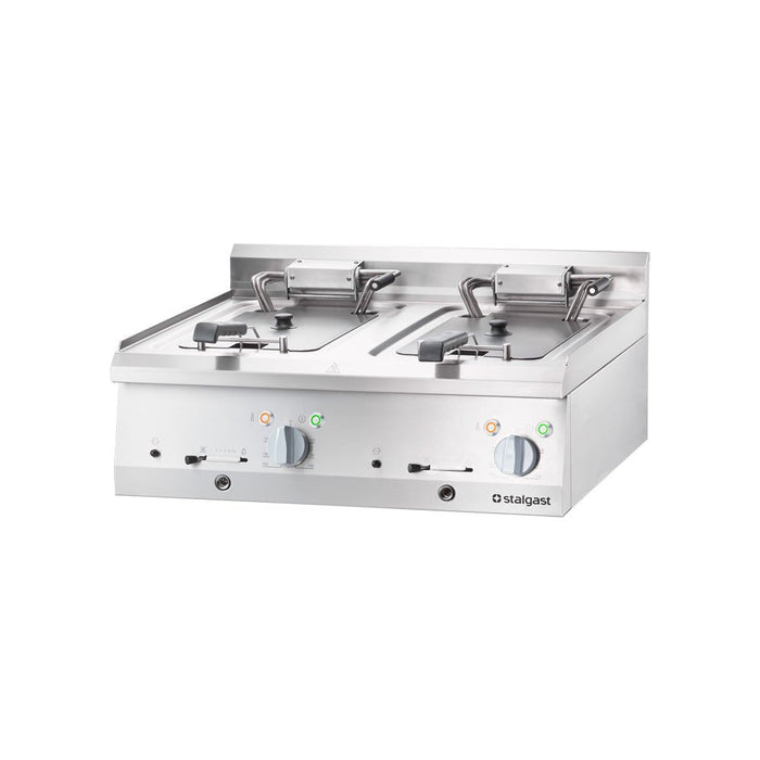 Stalgast - Elektro-Fritteuse als Tischgerät Serie 700 ND - Doppel-Fritteuse, 800 x 700 x 250 mm (BxTxH) - GastroDeals