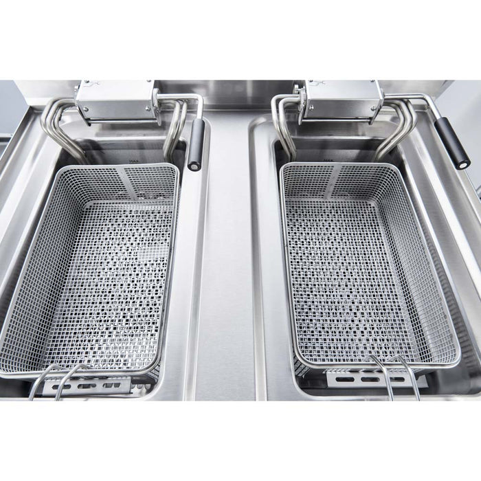 Stalgast - Elektro-Fritteuse als Tischgerät Serie 700 ND - Doppel-Fritteuse, 800 x 700 x 250 mm (BxTxH) - GastroDeals