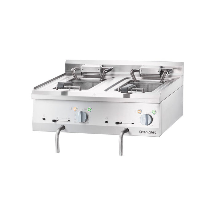Stalgast - Elektro-Fritteuse als Tischgerät Serie 700 ND - Doppel-Fritteuse, 800 x 700 x 250 mm (BxTxH) - GastroDeals