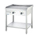 Stalgast - Elektro-Griddleplatte als Standgerät - gerillt, Unterbau offen, 800 x 700 x 850 mm (BxTxH) - GastroDeals