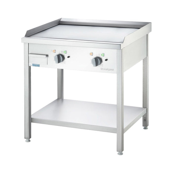 Stalgast - Elektro-Griddleplatte als Standgerät - glatt, Unterbau offen, 800 x 700 x 850 mm (BxTxH) - GastroDeals