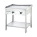 Stalgast - Elektro-Griddleplatte als Standgerät - glatt, Unterbau offen, 800 x 700 x 850 mm (BxTxH) - GastroDeals