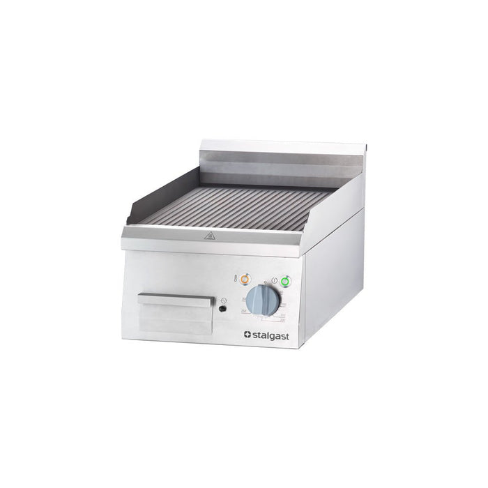 Stalgast - Elektro-Griddleplatte als Tischgerät, 400x700 mm, gerillte Grillfläche, Serie 700 ND - GastroDeals
