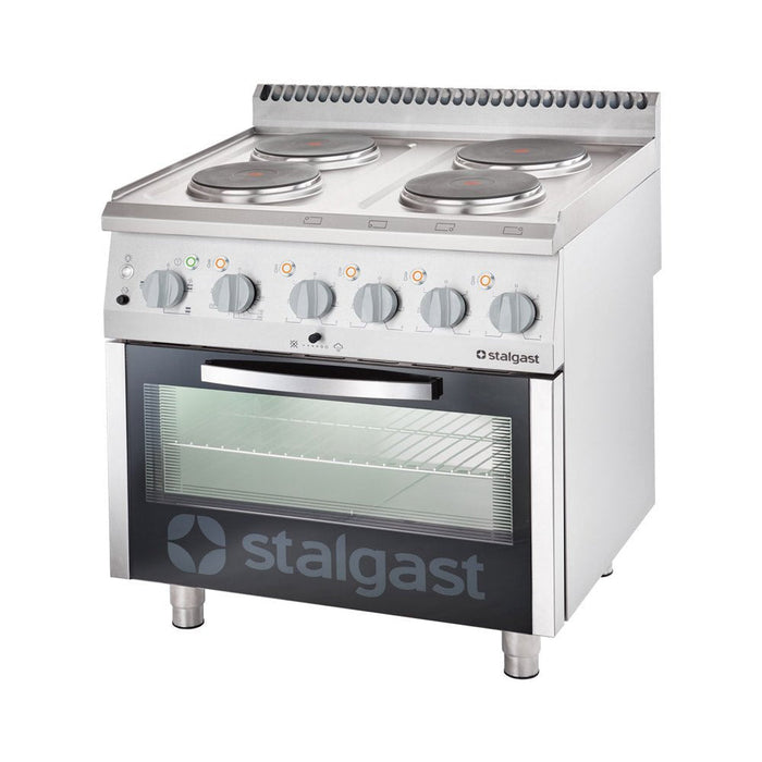 Stalgast - Elektro-Herd mit 4 Kochplatten und Umluft-Backofen GN 1/1, Serie 700 ND - GastroDeals
