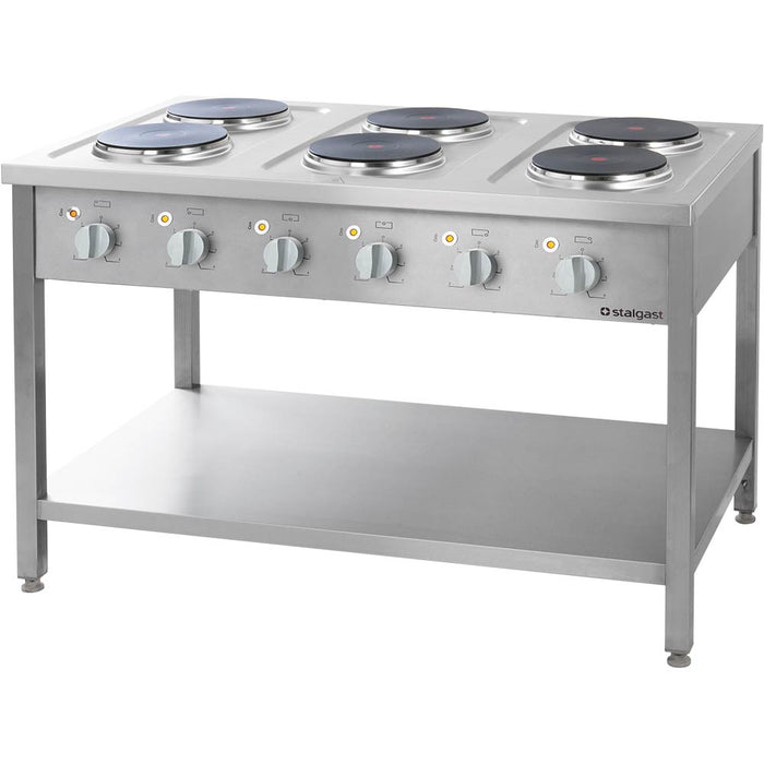 Stalgast - Elektroherd Serie 700 ND- 6 Platten à 2,6 kW, 1200 x 700 x 850 - GastroDeals