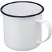 Stalgast - Emaille-Henkelbecher, weiß mit blauem Rand, Ø 8 cm, 400 ml - GastroDeals