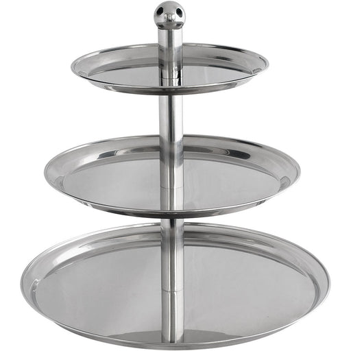 Stalgast - Etagere mit Kugelgriff, 3-stufig, Höhe 50 cm - GastroDeals