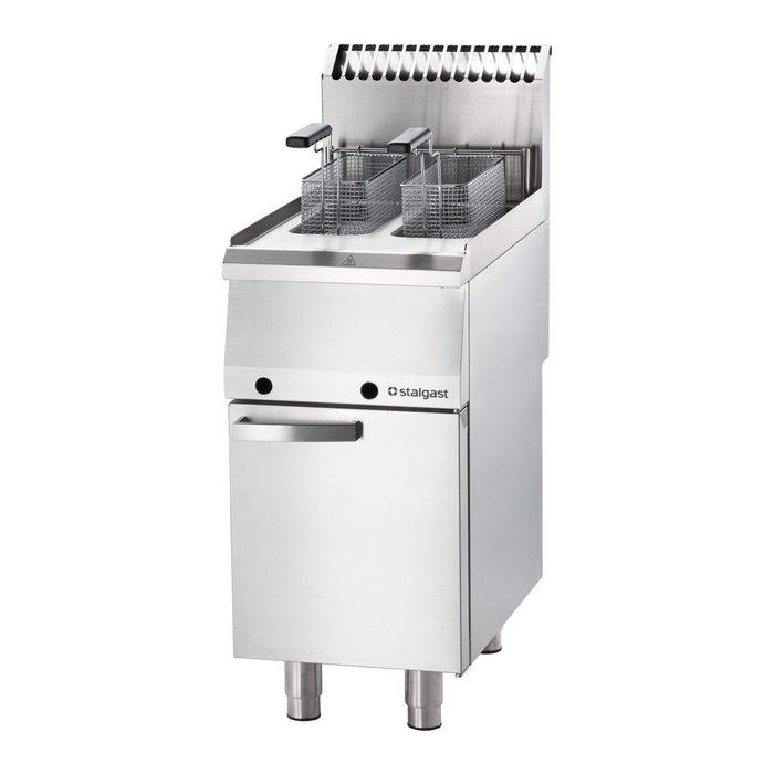 Stalgast - Gas Fritteuse, 2x 7 Liter Doppelbecken, Serie 700 ND - GastroDeals