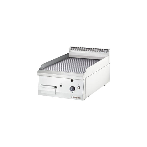 Stalgast - Gas-Griddleplatte als Tischgerät, 400x700 mm, gerillte Grillfläche, Serie 700 ND - GastroDeals