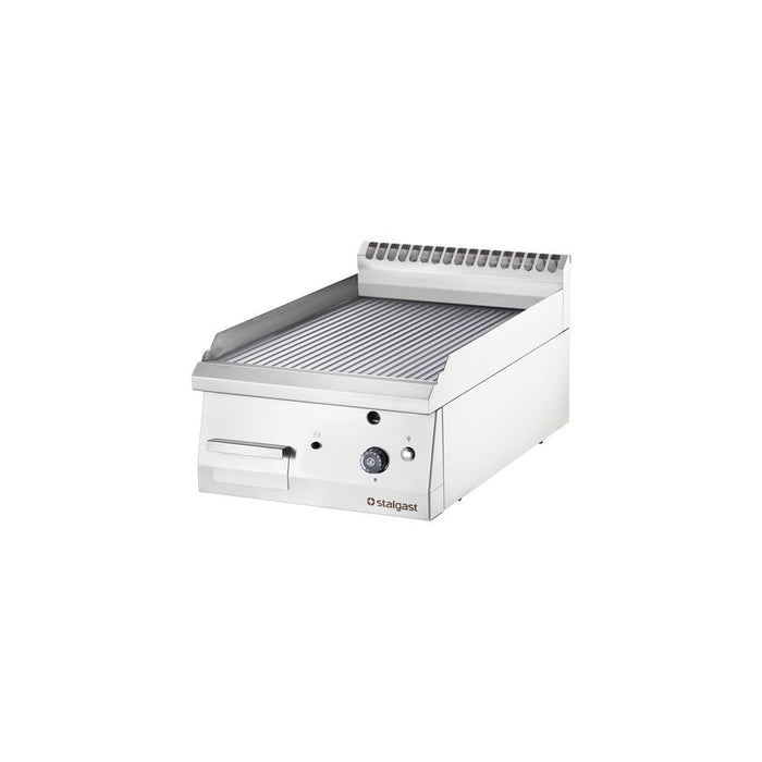 Stalgast - Gas-Griddleplatte als Tischgerät, 400x700 mm, gerillte Grillfläche, Serie 700 ND - GastroDeals