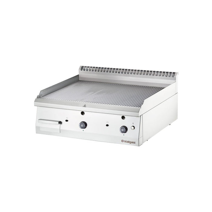 Stalgast - Gas-Griddleplatte als Tischgerät, 800x700 mm, gerillte Grillfläche, Serie 700 ND - GastroDeals