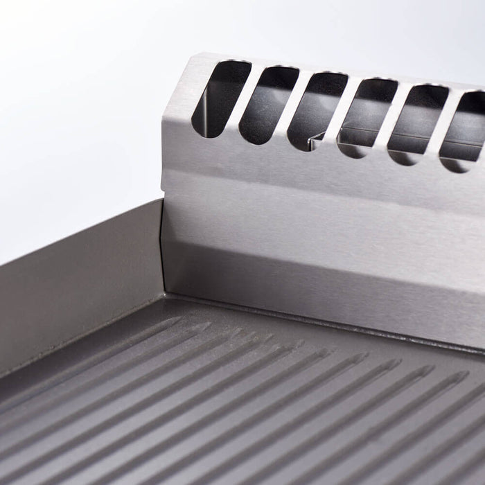 Stalgast - Gas-Griddleplatte als Tischgerät, Serie 700 ND - ½ glatt / ½ gerillt 800x700x250 mm - GastroDeals