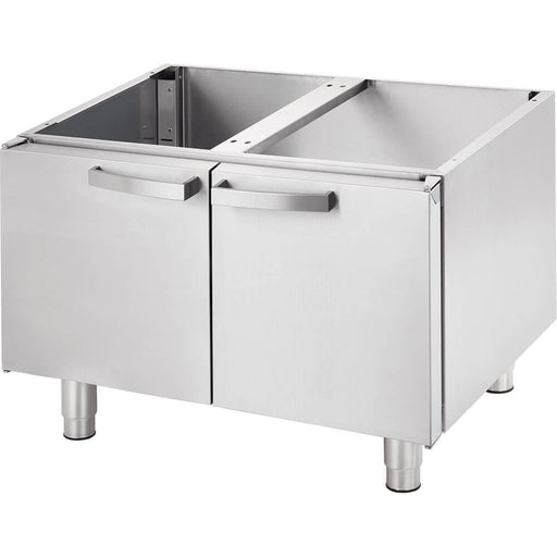 Stalgast - Gas-Griddleplatte, verchromt als Tischgerät, Serie 700 ND - gerillt 800x700x250 mm (BxTxH) - GastroDeals