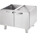 Stalgast - Gas-Griddleplatte, verchromt als Tischgerät, Serie 700 ND - glatt 800x700x250 mm (BxTxH) - GastroDeals