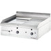 Stalgast - Gas-Griddleplatte, verchromt als Tischgerät, Serie 700 ND - ½ glatt / ½ gerillt 800x700x250 mm (BxTxH) - GastroDeals