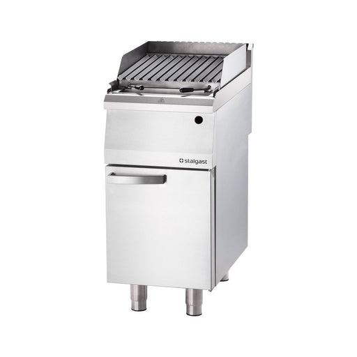 Stalgast - Gas-Lavastein-Grill als Standgerät, Serie 700 ND mit S-Rost, 400x700x850 mm - GastroDeals
