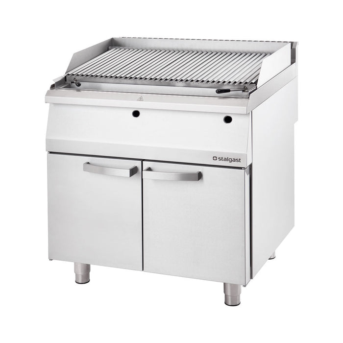 Stalgast - Gas-Lavastein-Grill als Standgerät, Serie 700 ND mit S-Rost, 800x700x850 mm - GastroDeals