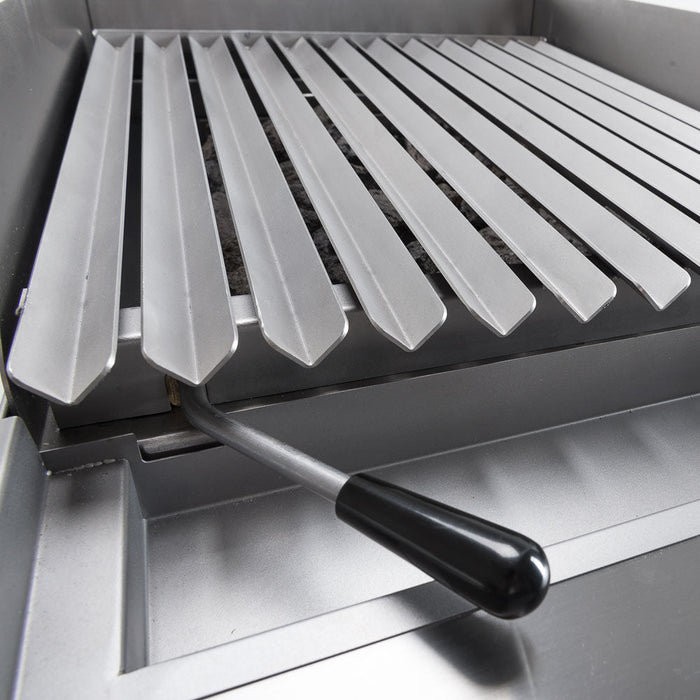 Stalgast - Gas-Lavastein-Grill als Standgerät, Serie 700 ND mit V-Rost, 400x700x850 mm - GastroDeals