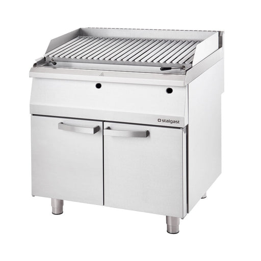 Stalgast - Gas-Lavastein-Grill als Standgerät, Serie 700 ND mit V-Rost, 800x700x850 mm - GastroDeals