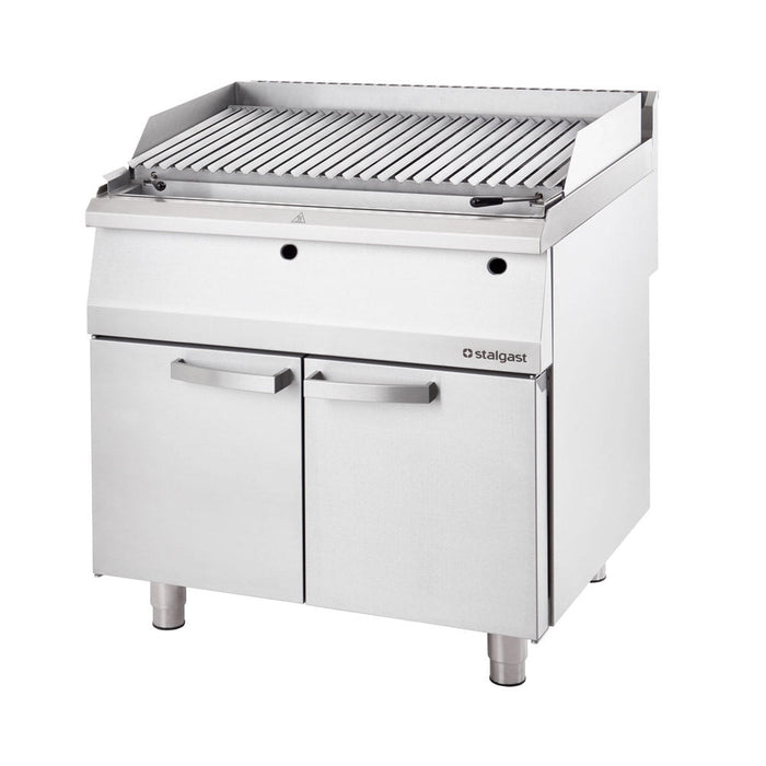 Stalgast - Gas-Lavastein-Grill als Standgerät, Serie 700 ND mit V-Rost, 800x700x850 mm - GastroDeals