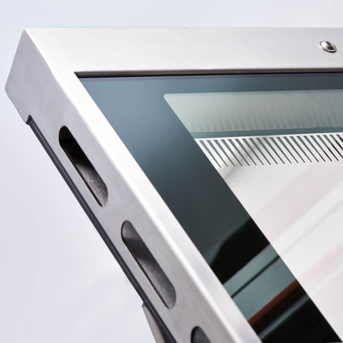 Stalgast - Gasherd 4 Brenner mit Gasbackofen (GN 2/1) Serie 700 ND - G20, 4-Brenner (3,5+5+2x7) - GastroDeals