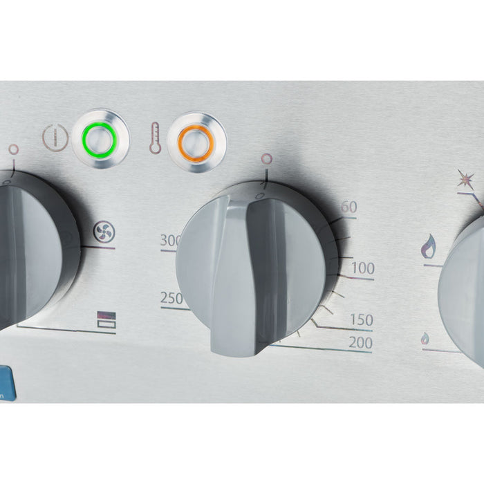 Stalgast - Gasherd ECO 4 Brenner mit Elektro-Heißluftofen (600 x 400 mm / GN 1/1) Serie 700 ND - G20, 4-Brenner (4x3,5 kW) - GastroDeals