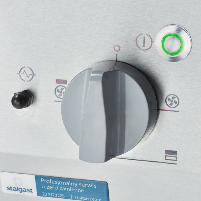 Stalgast - Gasherd ECO 4 Brenner mit Elektro-Heißluftofen (600 x 400 mm / GN 1/1) Serie 700 ND - G20, 4-Brenner (4x3,5 kW) - GastroDeals