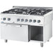 Stalgast - Gasherd ECO 6 Brenner mit Elektro-Heißluftofen (600 x 400 mm / GN 1/1) Serie 700 ND - G20, 6-Brenner (3x3,5 + 3x5 kW) - GastroDeals