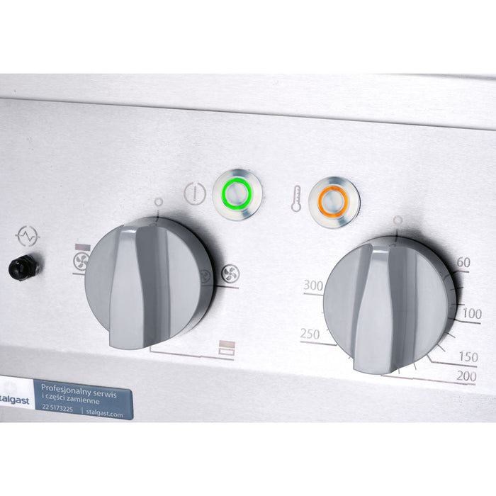 Stalgast - Gasherd ECO 6 Brenner mit Elektro-Heißluftofen (600 x 400 mm / GN 1/1) Serie 700 ND - G20, 6-Brenner (3x3,5 + 3x5 kW) - GastroDeals