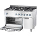 Stalgast - Gasherd mit 6 Brennern (3,5+2x5+2x7+9), Gas-Backofen GN2/1 und Unterschrank, Serie 700 ND - GastroDeals