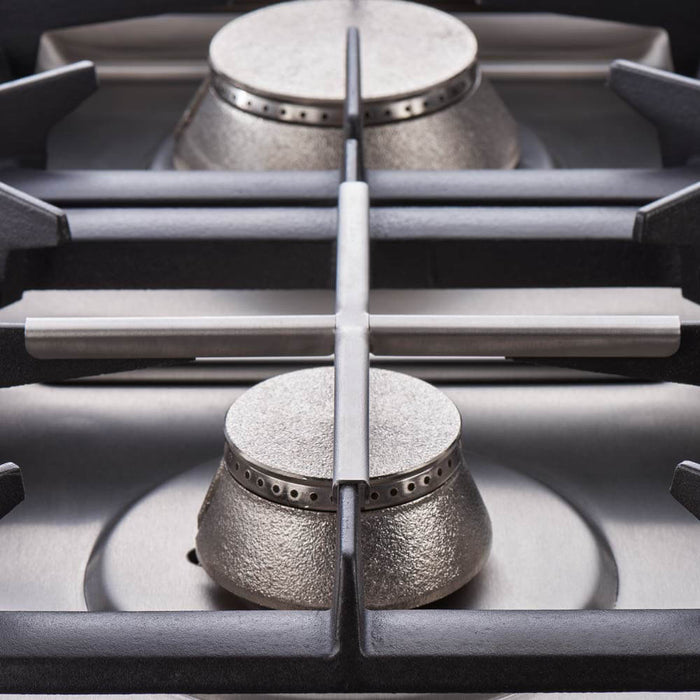 Stalgast - Gasherd mit 6 Brennern (3,5+3x5+2x7), Gas-Backofen GN2/1 und Unterschrank, Serie 700 ND - GastroDeals
