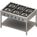 Stalgast - Gasherd Serie 900 - 6-Brenner (3,5+3x5+2x7), 32,5 kW, G20, 1300 x 900 x 850 mm (BxTxH) - GastroDeals