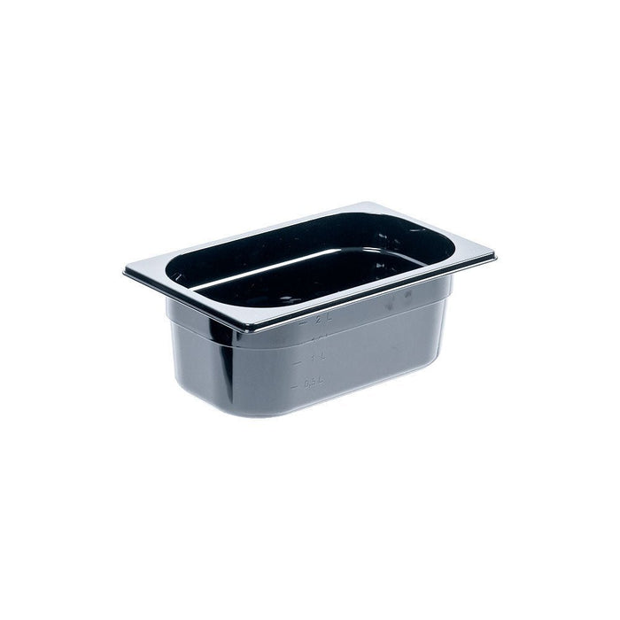 Stalgast - Gastronormbehälter Serie Premium, schwarz, Polycarbonat, GN 1/4 (100 mm) - GastroDeals