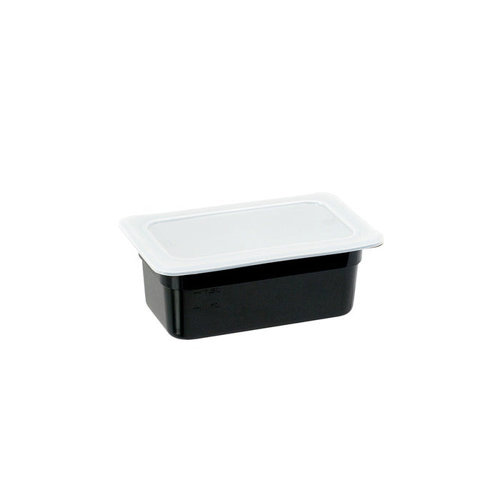 Stalgast - Gastronormbehälter, Serie STANDARD, Polycarbonat, schwarz, GN 1/4 (100 mm) - GastroDeals