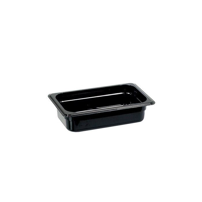 Stalgast - Gastronormbehälter, Serie STANDARD, Polycarbonat, schwarz, GN 1/4 (65 mm) - GastroDeals