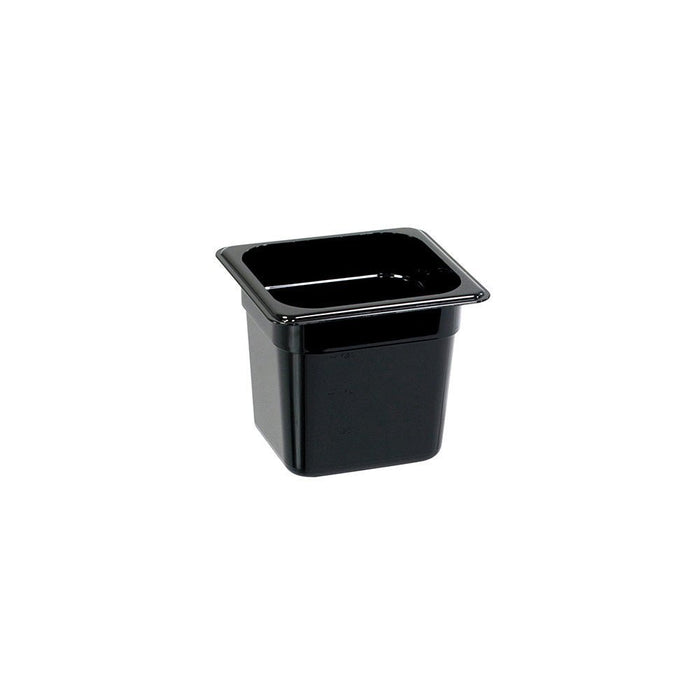 Stalgast - Gastronormbehälter, Serie STANDARD, Polycarbonat, schwarz, GN 1/6 (150 mm) - GastroDeals