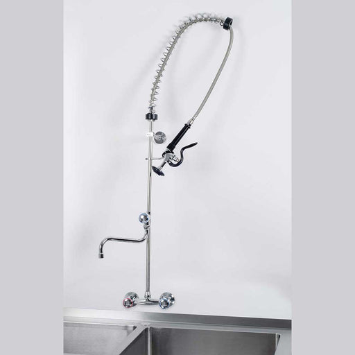 Stalgast - Geschirrbrause mit Mischbatterie, Zweiloch-Wandmontage, mit Wasserhahn, zwei Mischventile - GastroDeals