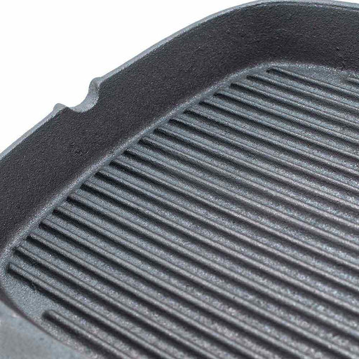 Stalgast - Grillpfanne aus Gusseisen, gerillt, Abmessung 24 x 24 cm - GastroDeals